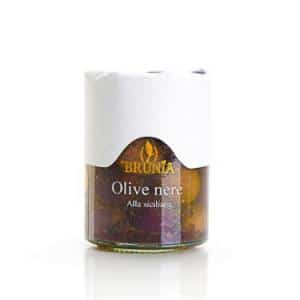 Olives noires de Sicile en bocal
