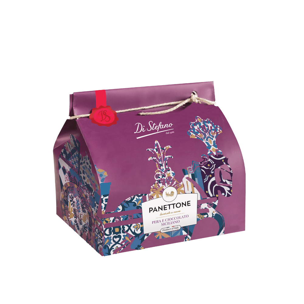 Panettone de Sicile poire chocolat noir